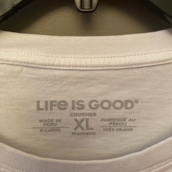 2 Life Is Good Crusher Tee XL Women’s Mid-drift Shirts - Picture 3 of 12